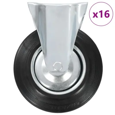 vidaXL Fiksna kolesa 16 kosov 200 mm