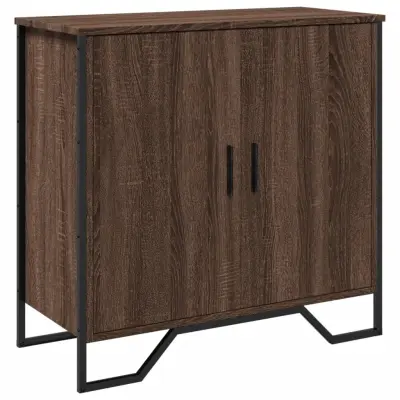 vidaXL Komoda rjav hrast 78x35,5x74,5 cm inženirski les