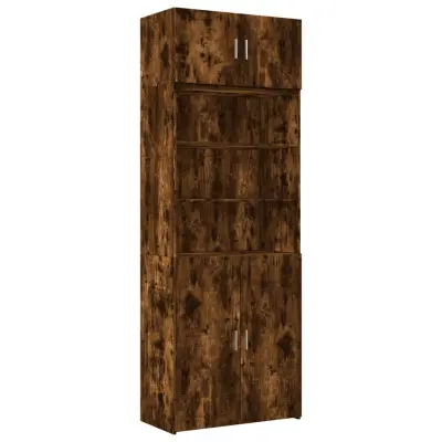vidaXL Omara za shranjevanje dim. hrast 80x42,5x225 cm inženirski les