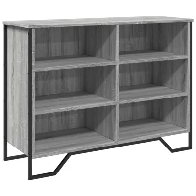 vidaXL Komoda siva sonoma 101x35,5x74,5 cm inženirski les