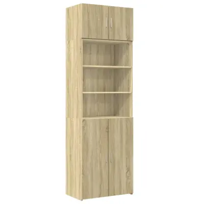 vidaXL Omara za shranjevanje sonoma hrast 70x42,5x225 cm inž. les