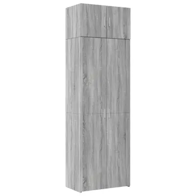 vidaXL Omara za shranjevanje siva sonoma 70x42,5x225 cm inž. les