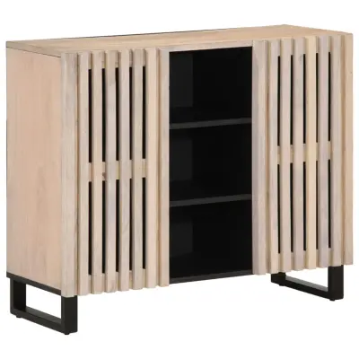 vidaXL Komoda 90x34x75 cm trden mangov les