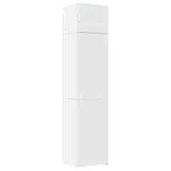vidaXL Ozka omara za shranjevanje bela 50x42,5x225 cm inženirski les