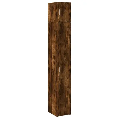 vidaXL Ozka omara za shranjevanje dim. hrast 30x42,5x225 cm inž. les
