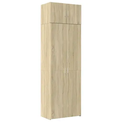 vidaXL Omara za shranjevanje sonoma hrast 70x42,5x225 cm inž. les