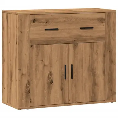 vidaXL Komoda artisian hrast 80x33x70 cm inženirski les
