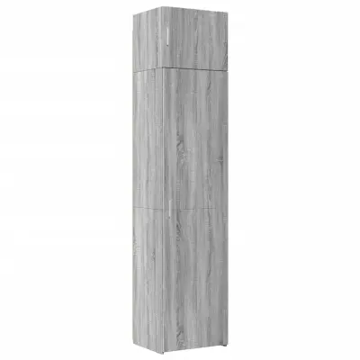 vidaXL Ozka omara za shranjevanje siva sonoma 50x42,5x225 cm inž. les