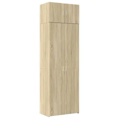 vidaXL Omara za shranjevanje sonoma hrast 70x42,5x225 cm inž. les