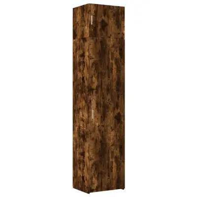 vidaXL Ozka omara za shranjevanje dim. hrast 50x42,5x225 cm inž. les