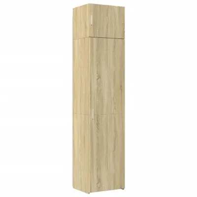 vidaXL Ozka omara za shranjevanje sonoma hrast 50x42,5x225 cm inž. les