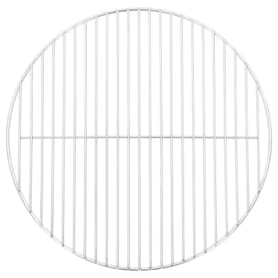 vidaXL Žar rešetka okrogla Ø44,5 cm nerjaveče jeklo 304