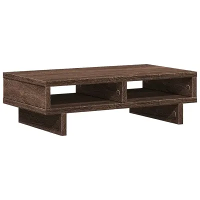 vidaXL Stojalo za monitor rjavi hrast 50x27x15 cm inženirski les