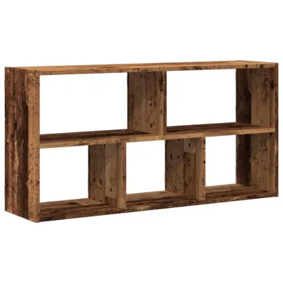 vidaXL Stenska polica star les 100x25x50 cm inženirski les