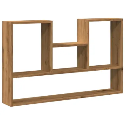 vidaXL Stenska polica artisan hrast 99x15x60 cm inženirski les