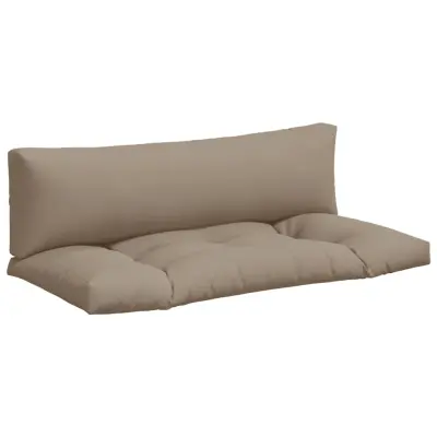 vidaXL Blazine za palete 2 kosa taupe blago