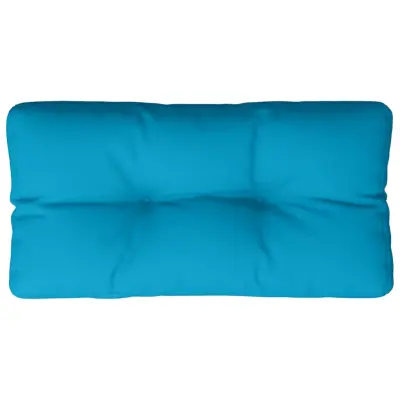 vidaXL Blazina za kavč iz palet svetlo modra 80x40x12 cm blago