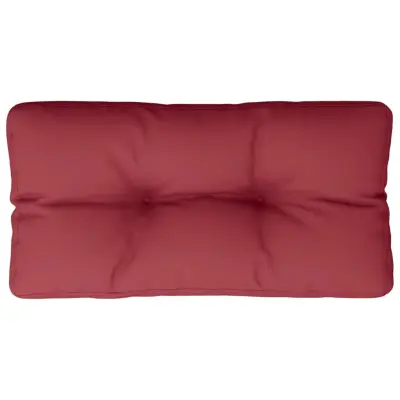 vidaXL Blazina za kavč iz palet vinsko rdeča 70x40x12 cm