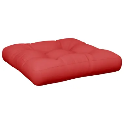 vidaXL Blazina za palete rdeča 58x58x10 cm blago