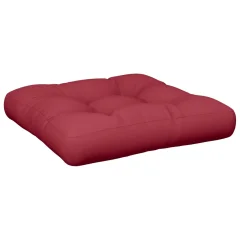 vidaXL Blazina za kavč iz palet vinsko rdeča 60x60x12 cm