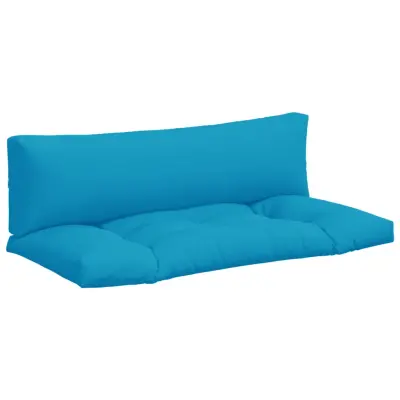 vidaXL Blazine za palete 2 kosa svetlo modro blago