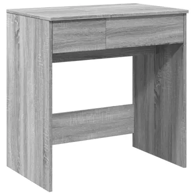 vidaXL Toaletna mizica z ogledalom siva sonoma 73x46,5x120 cm