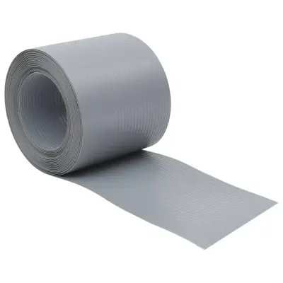 vidaXL Vrtna platna 10 kosov siva 252,5x19 cm PVC