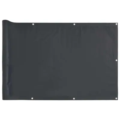 vidaXL Balkonsko platno za zasebnost antracitno 400x90 cm PVC