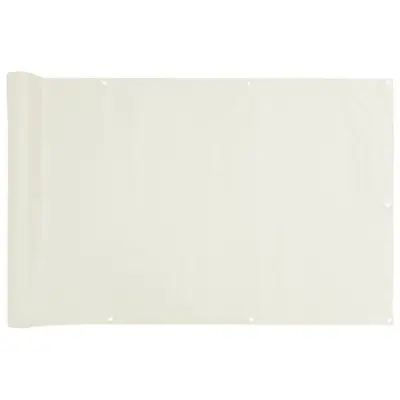 vidaXL Balkonsko platno za zasebnost belo 700x120 cm PVC