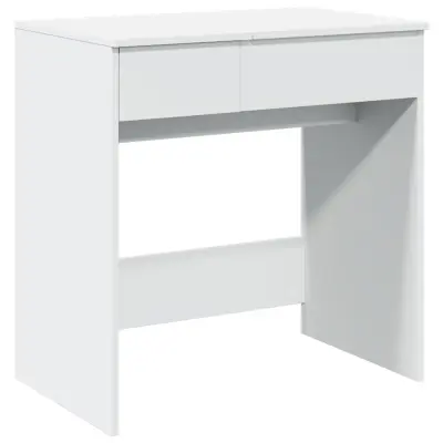 vidaXL Toaletna mizica z ogledalom bela 73x46,5x120 cm