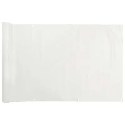 vidaXL Balkonsko platno za zasebnost belo 300x120 cm PVC