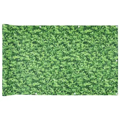 vidaXL Balkonsko platno vzorec rastlin zelena 500x75 cm PVC