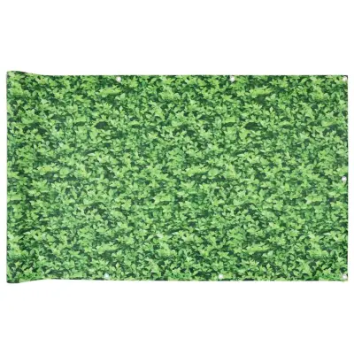 vidaXL Balkonsko platno vzorec rastlin zelena 700x75 cm PVC