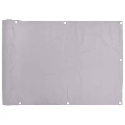 vidaXL Balkonsko platno za zasebnost sivo 400x90 cm PVC