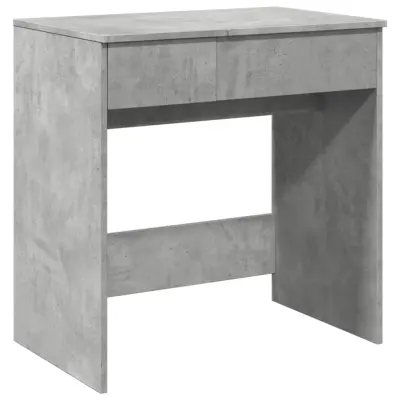 vidaXL Toaletna mizica z ogledalom betonsko siva 73x46,5x120 cm
