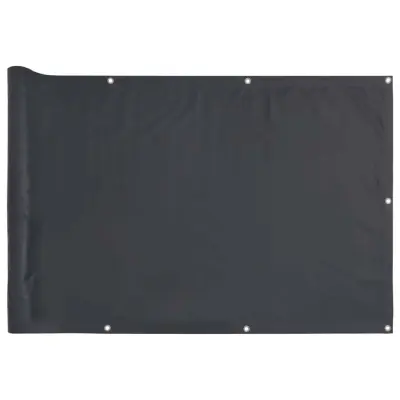 vidaXL Balkonsko platno za zasebnost antracitno 500x75 cm PVC