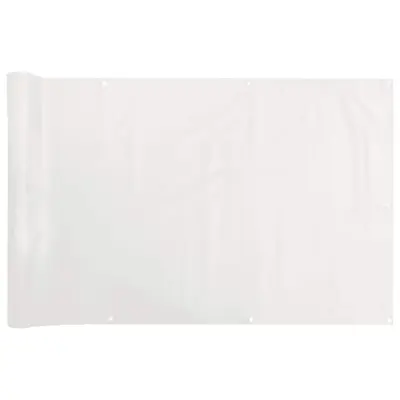 vidaXL Balkonsko platno za zasebnost belo 800x120 cm PVC