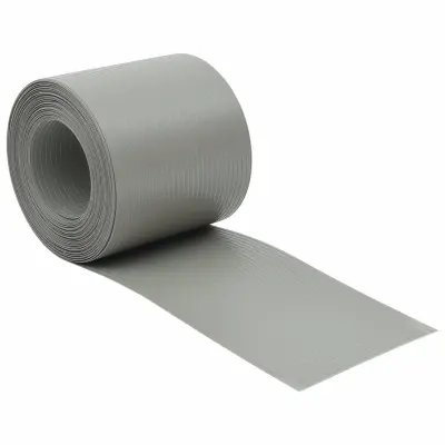 vidaXL Vrtna platna 10 kosov kamnito siva 252,5x19 cm PVC