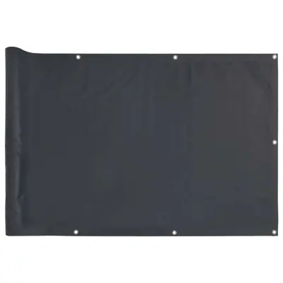 vidaXL Balkonsko platno za zasebnost antracitno 1000x90 cm PVC