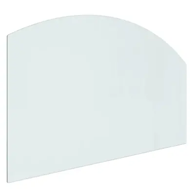 vidaXL Steklena plošča za kamin 100x60 cm