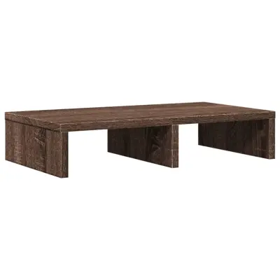 vidaXL Stojalo za monitor rjavi hrast 50x27x10 cm inženirski les
