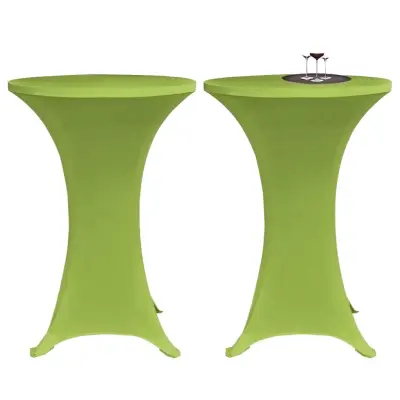 The Living Store Raztegljiva Prevleka za Mizo 2 kosa 60 cm Zelene Barve - Prevleka Za Mizo