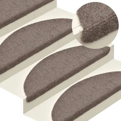 The Living Store Samolepilne preproge za stopnice 10 kosov krem 56x17x3 cm - Preproga Za Stopnice