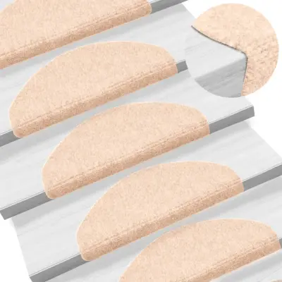 The Living Store Samolepilne preproge za stopnice 5 kosov rjave 65x21x4 cm - Preproga Za Stopnice