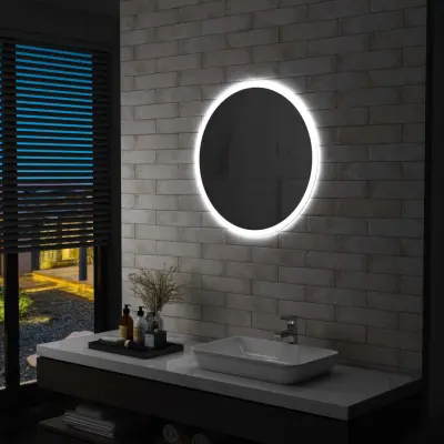 The Living Store Kopalniško LED ogledalo 70 cm - Kopalniško Ogledalo