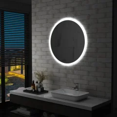 The Living Store Kopalniško LED ogledalo 80 cm - Kopalniško Ogledalo