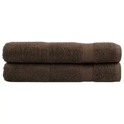 The Living Store Premium brisače za savno SOLUND 2 kosa rjava 80x200 cm 600 g/m2 - Brisača Za Savno