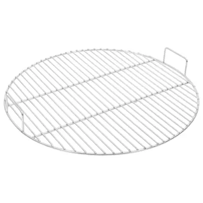 The Living Store Žar rešetka z ročaji okrogla Ø54 cm nerjaveče jeklo 304 - Žar Rešetka