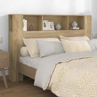 The Living Store Vzglavna omarica sonoma hrast 160x18,5x104,5 cm - Vzglavna Omarica