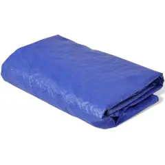 The Living Store Pokrivalo za bazen PE okroglo 540 cm 90 g/m² - Pokrivalo Za Bazen
